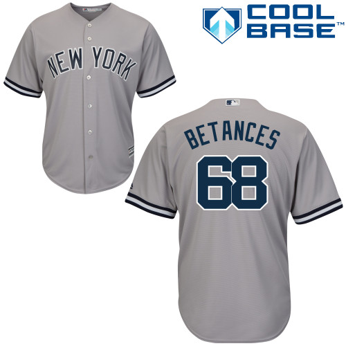 Yankees #68 Dellin Betances Grey Cool Base Stitched Youth MLB Jersey